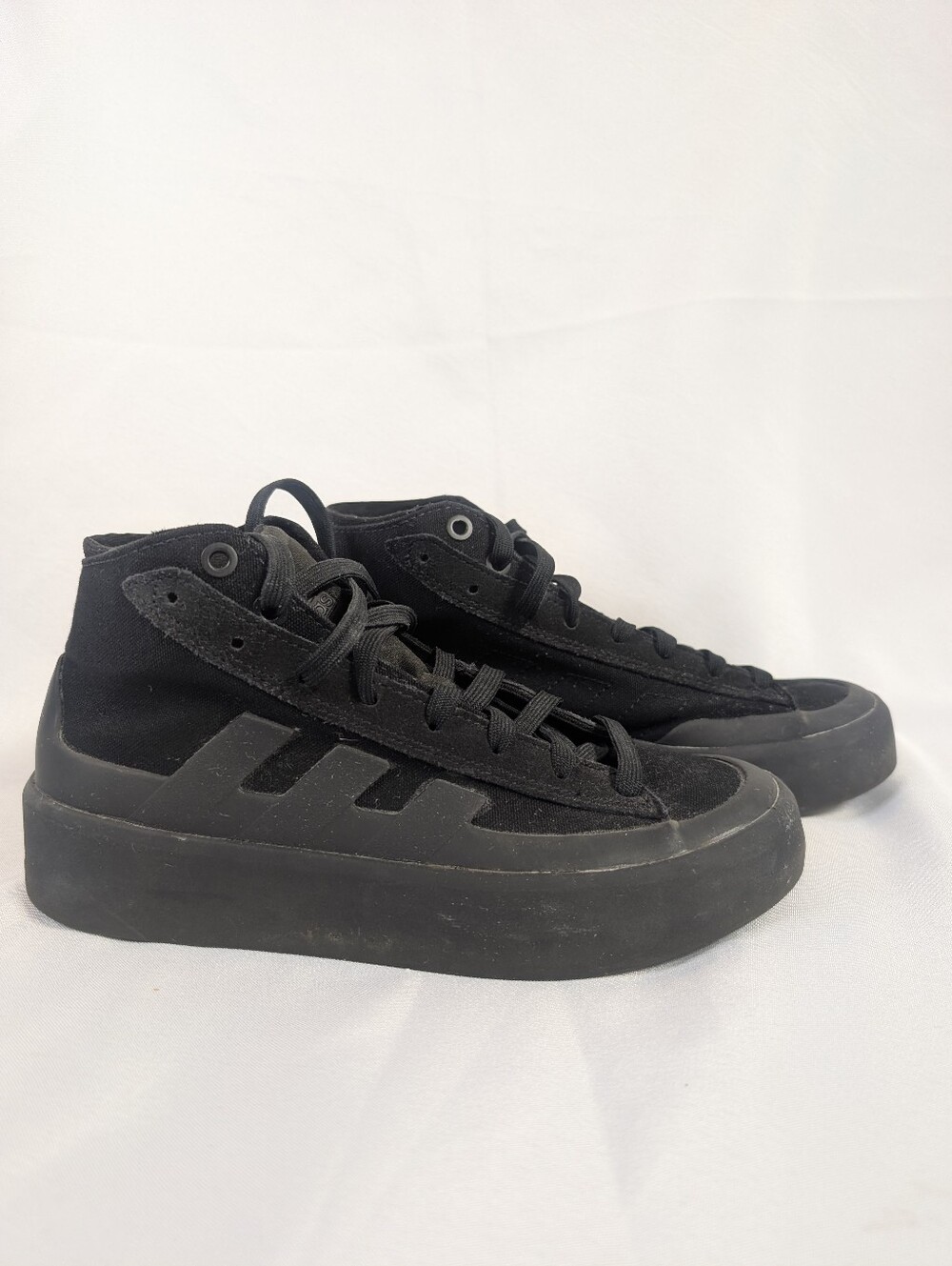 adidas ZNSORED Trriple Black canvas High-Top Sneakers